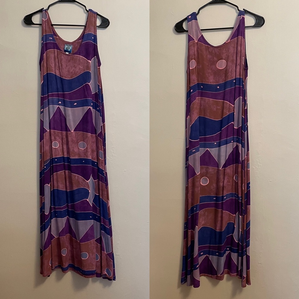 Endeavor Trading Rayon Batik Tank Sun-Dress Size S/M
